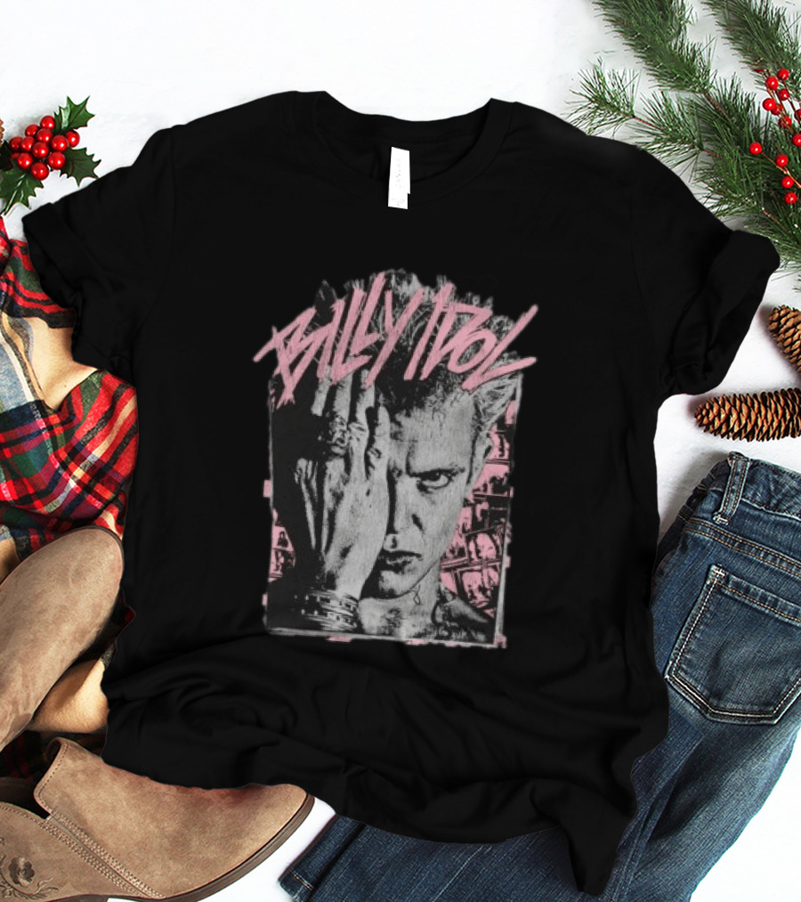 Billy Idol Pink Scratch 2026 Tour T-Shirt