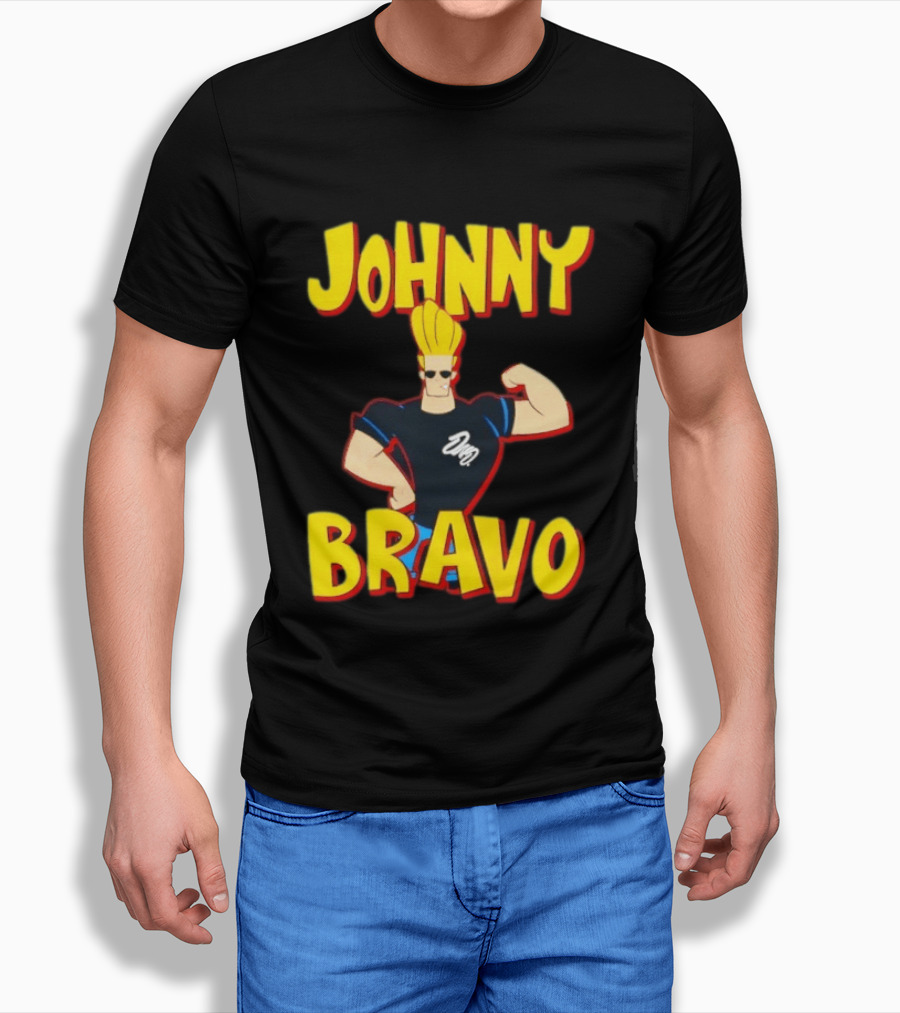 Johnny Bravo Cartoon Classic Character Pose T-Shirt