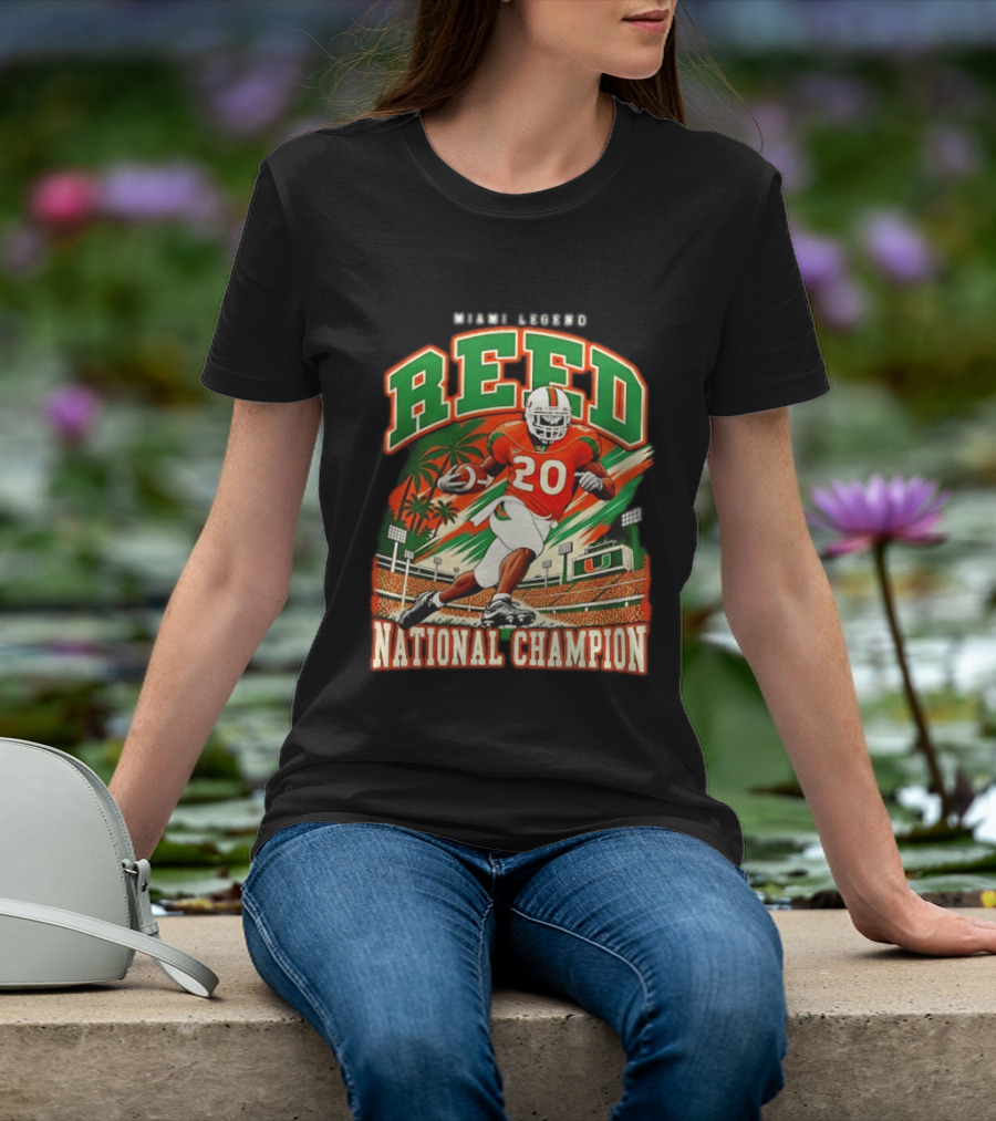 Miami Hurricanes Ed Reed National Champion 20 T-Shirt