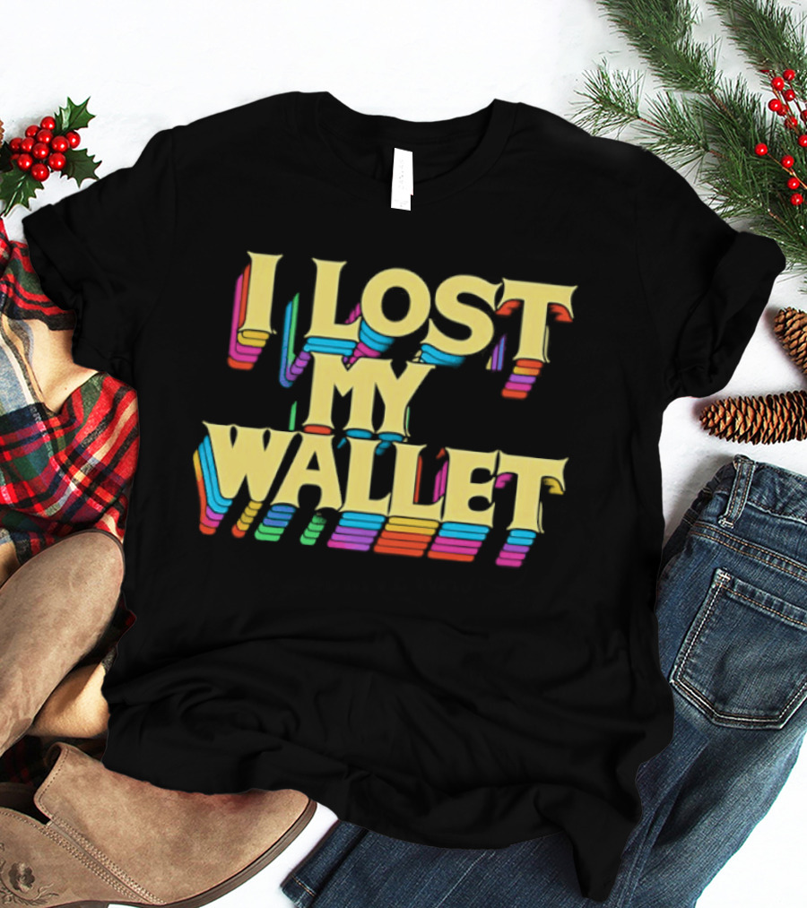 I Lost My Wallet Retro Multicolor T-Shirt