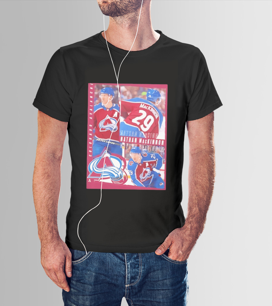 Colorado Avalanche Nathan MacKinnon 29 All For One T-Shirt
