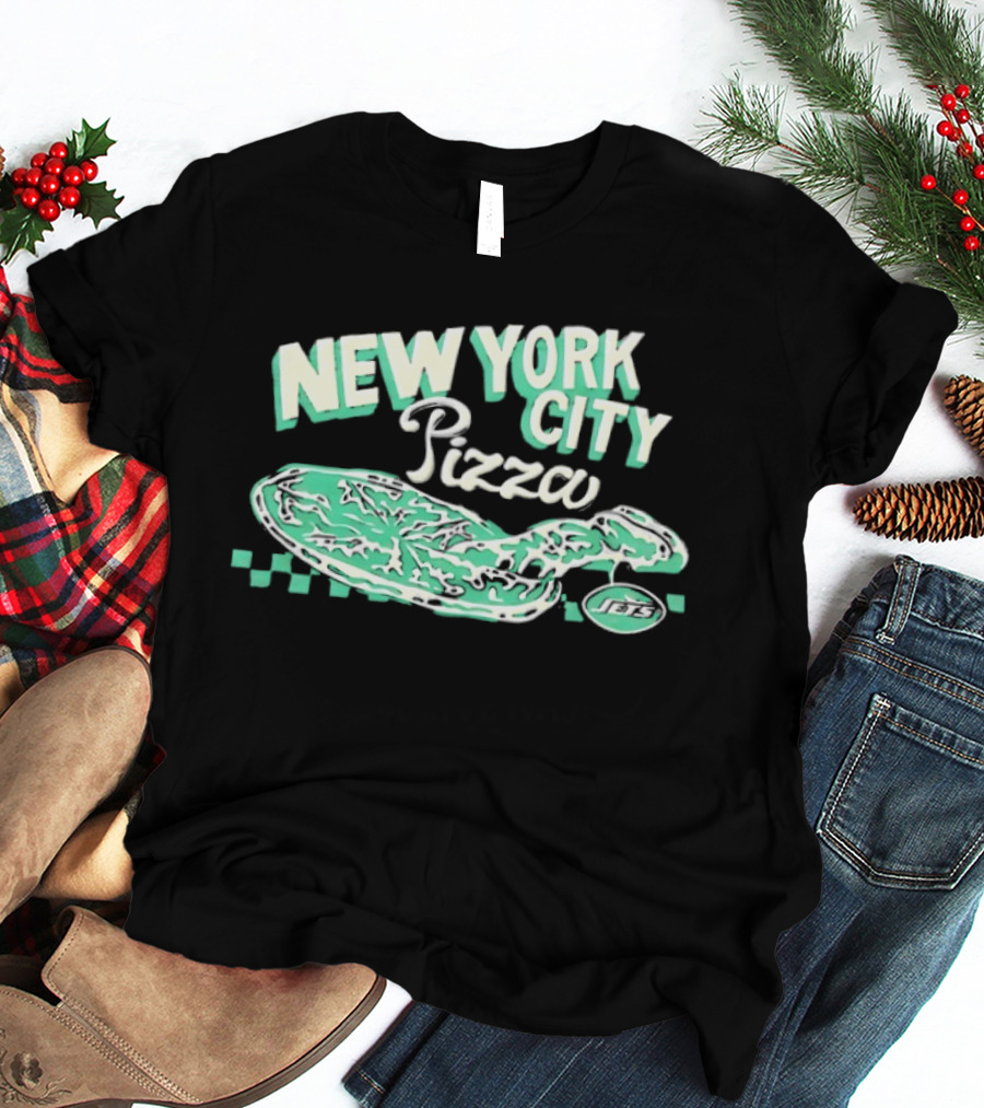 New York City Pizza Jets NFL Team Fans T-Shirt