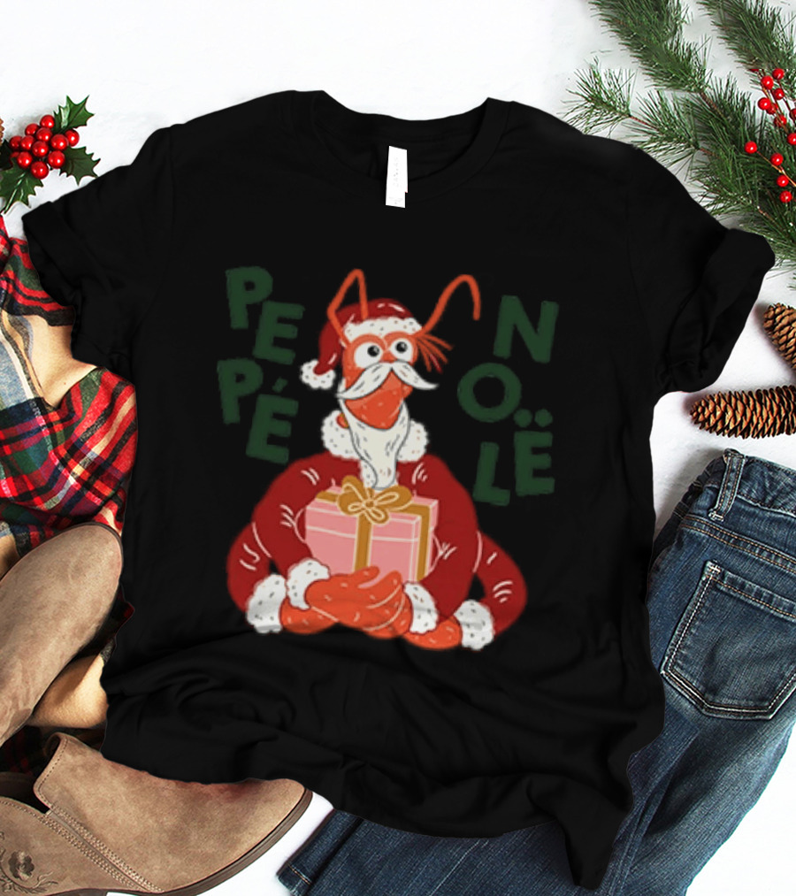 Pepe Noël Santa Claus Christmas Gift Cartoon T-Shirt