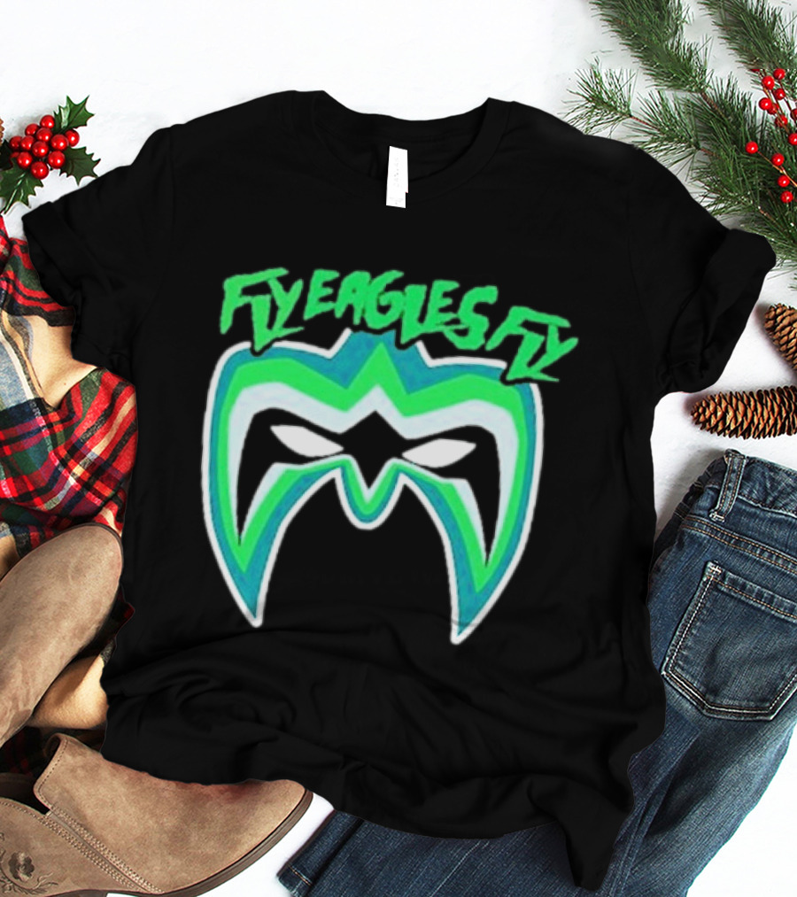 Philadelphia Eagles Fly Eagles Fly Warrior Mask T-Shirt