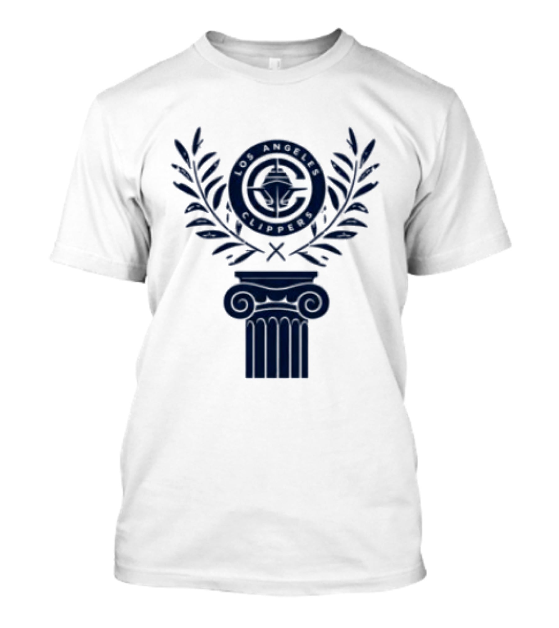2026 LA Clippers Greek Heritage Night Laurel Column T-Shirt