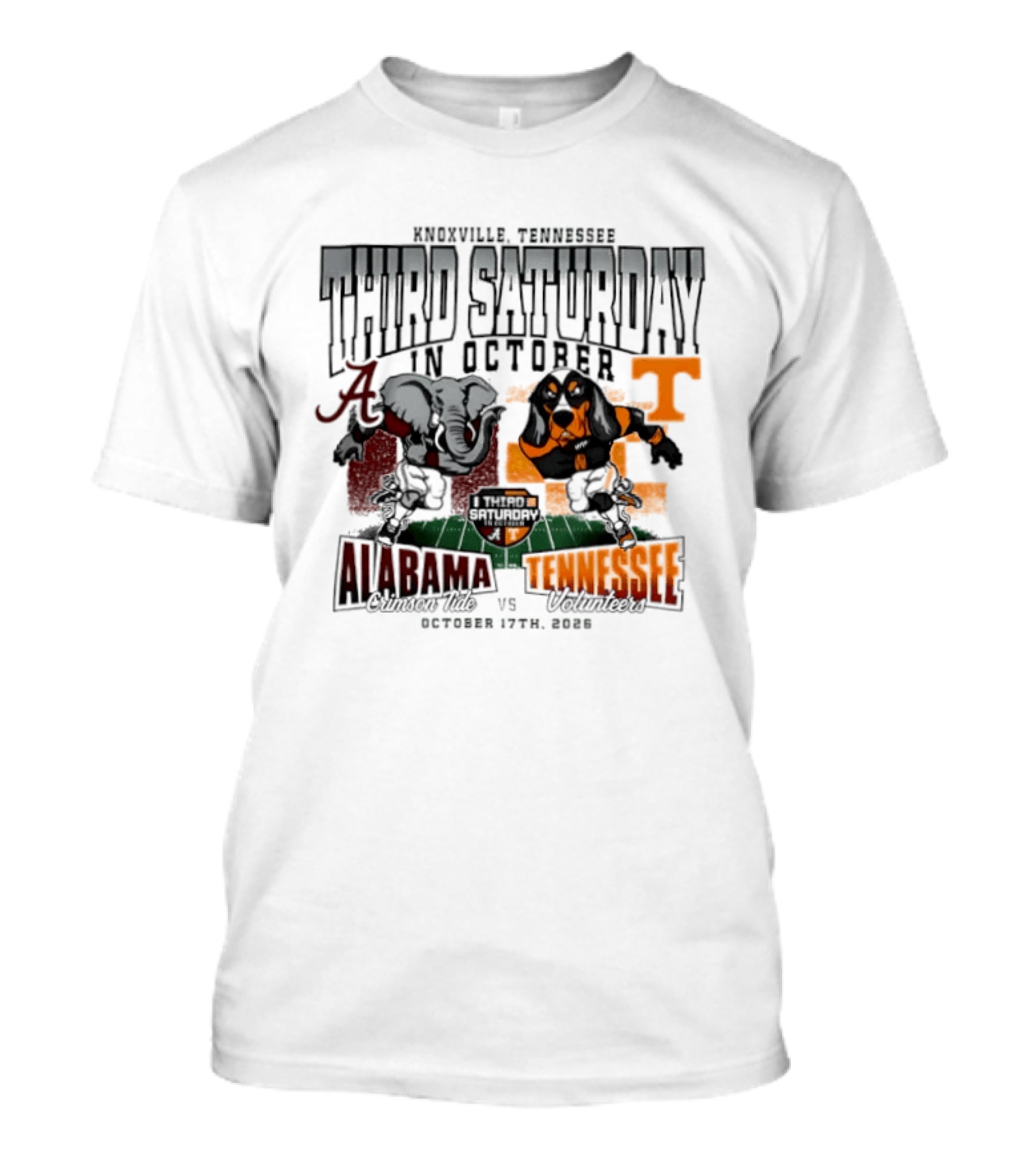 Knoxville Tennessee Third Saturday In October Alabama Crimson Tide Vs Tennessee Volunteers October 15th 2022 T-Shirt
