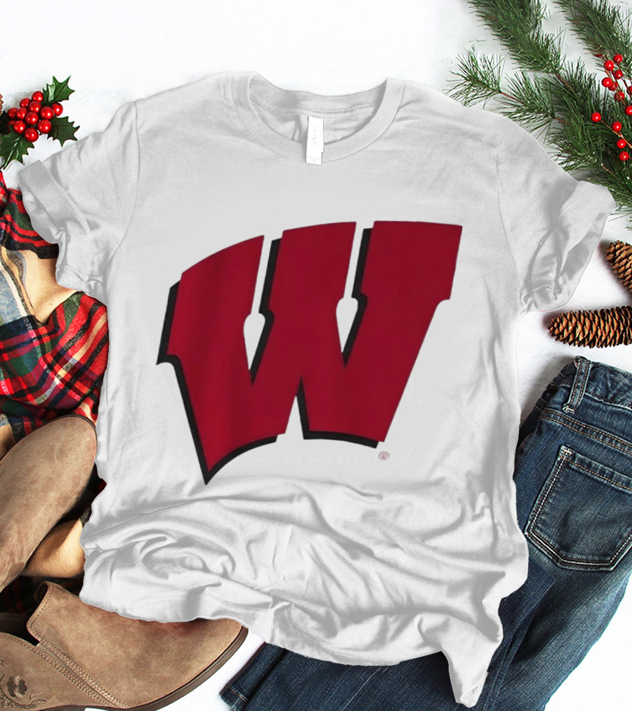 Wisconsin Badgers Red Motion W T-Shirt