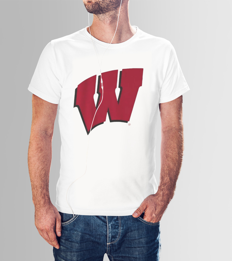 Wisconsin Badgers Red Motion W T-Shirt