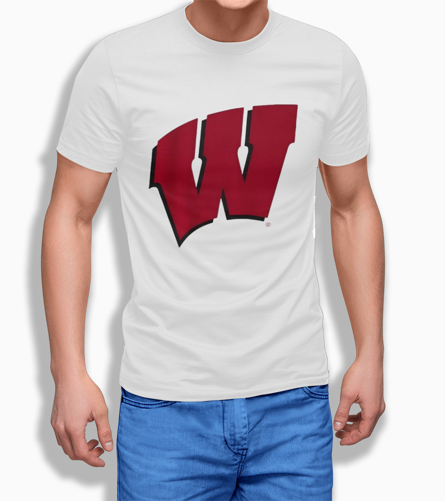 Wisconsin Badgers Red Motion W T-Shirt