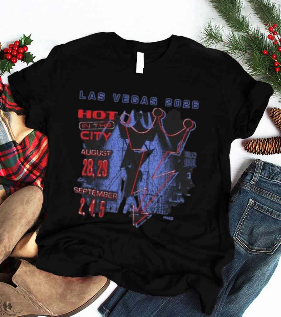 Billy Idol Vegas Tour 2026 Hot In The City August 28 29 September 2 4 5 T-Shirt