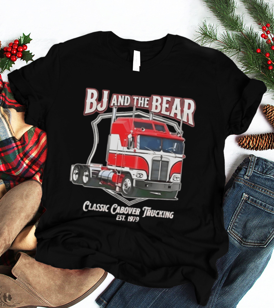 BJ And The Bear Classic Cabover Trucking Est 1979 T-Shirt