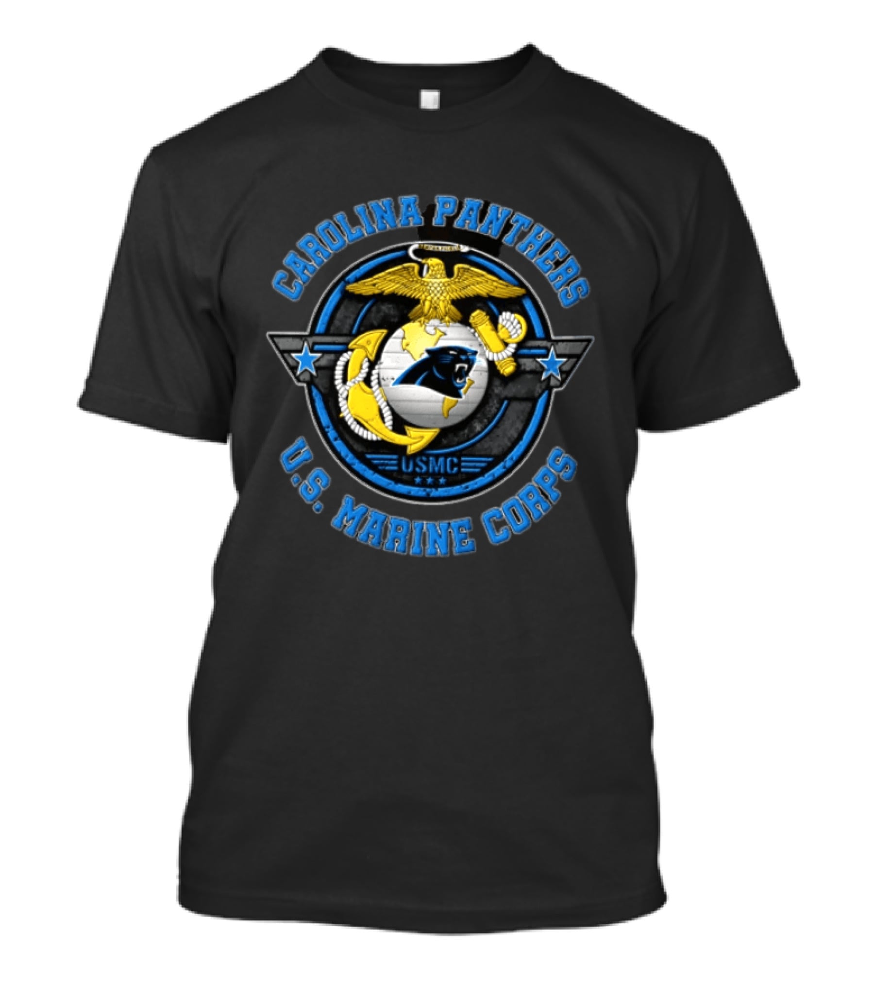 Carolina Panthers US Marine Corps USMC Collaboration T-Shirt
