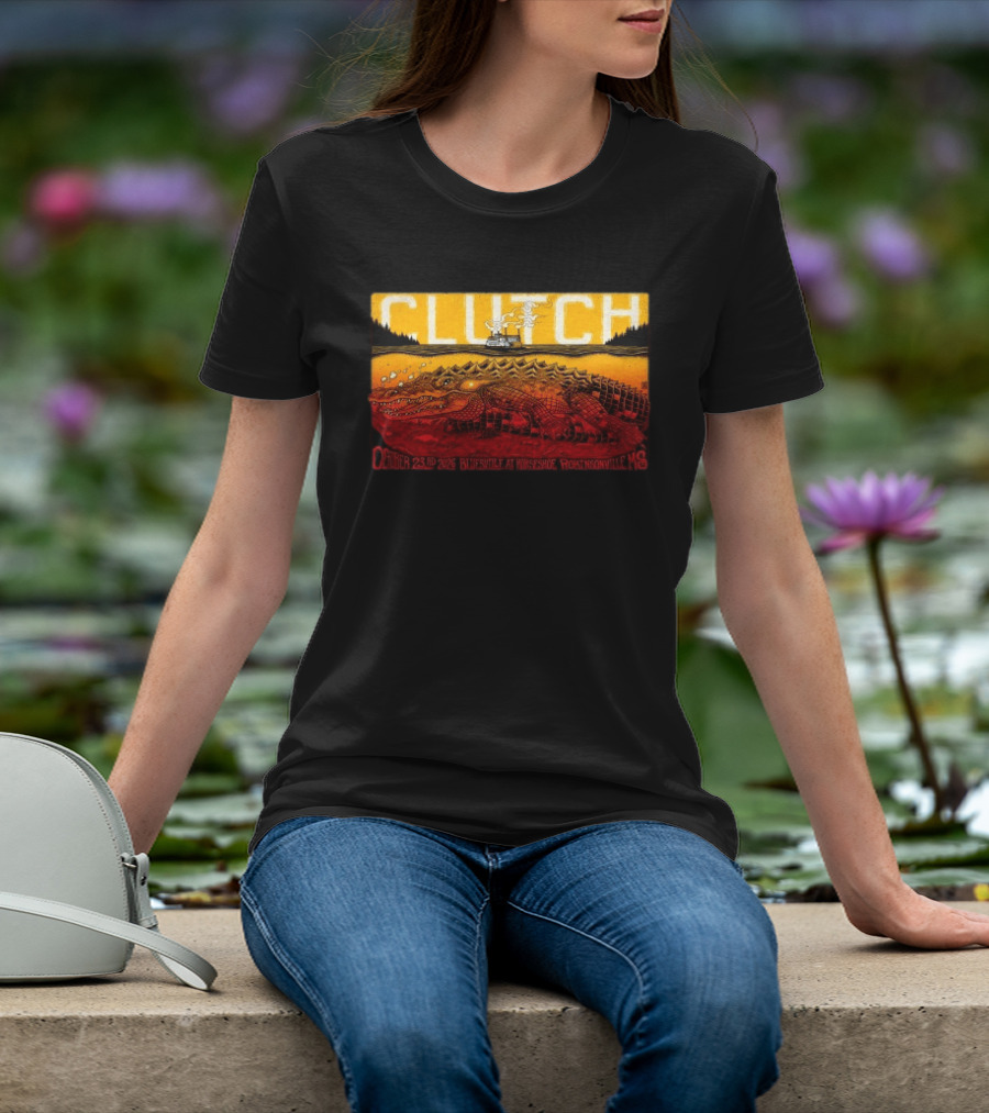 Clutch October 23 2026 Bluesville Horseshoe Robinsonville MS Gator Steamship T-Shirt