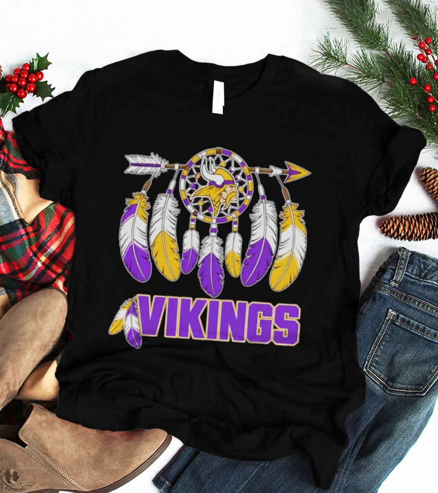 Minnesota Vikings Feather Dreamcatcher T-Shirt
