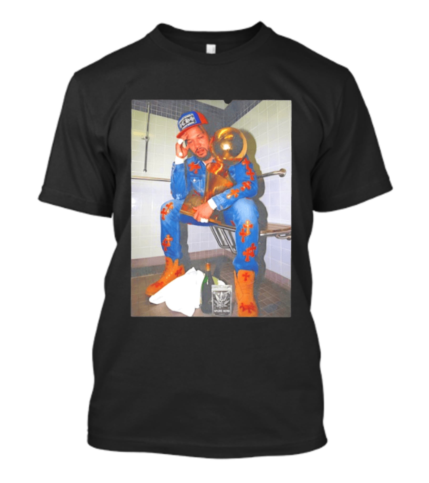 Jalen Brunson New York Knicks Trophy Celebration Drinking Wine T-Shirt