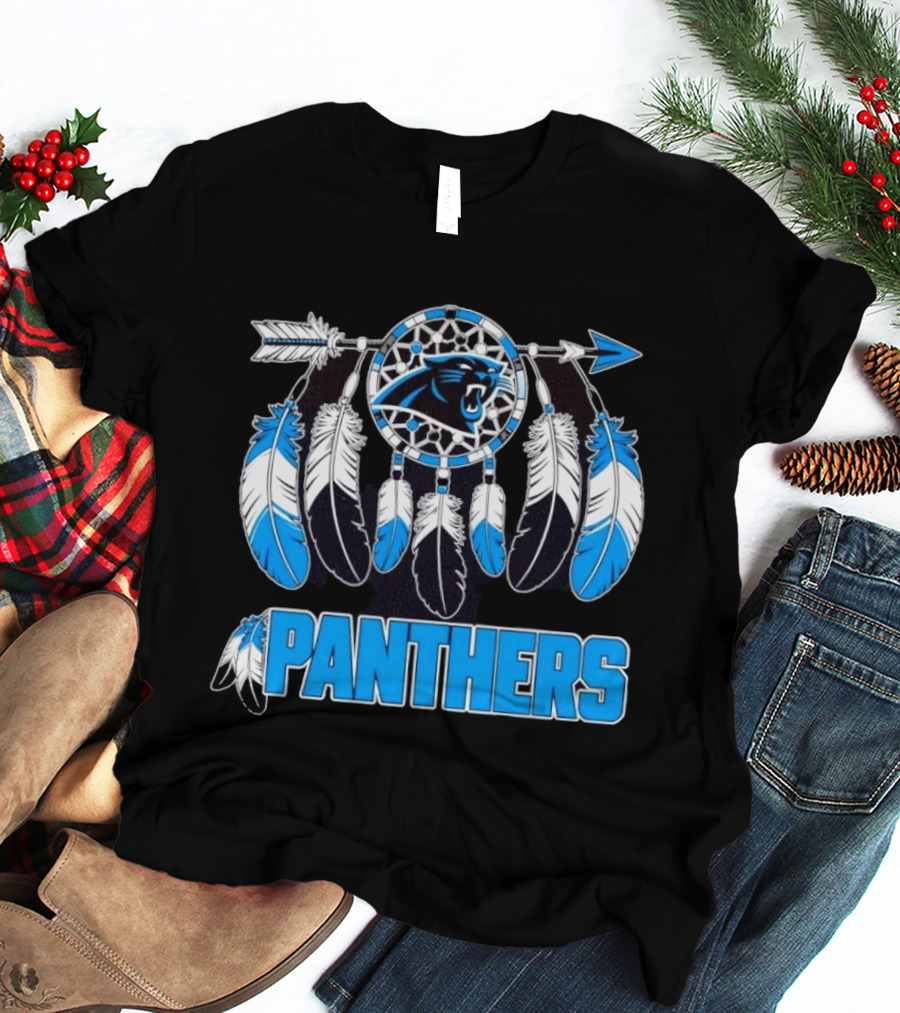 Panthers Dreamcatcher Feather Arrow T-Shirt
