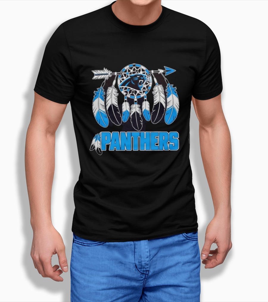 Panthers Dreamcatcher Feather Arrow T-Shirt