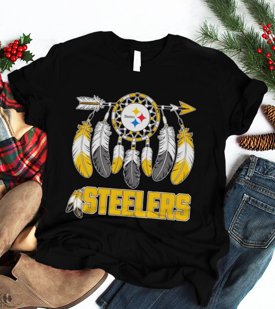 Pittsburgh Steelers Dreamcatcher Feather Arrow Chiefs T-Shirt