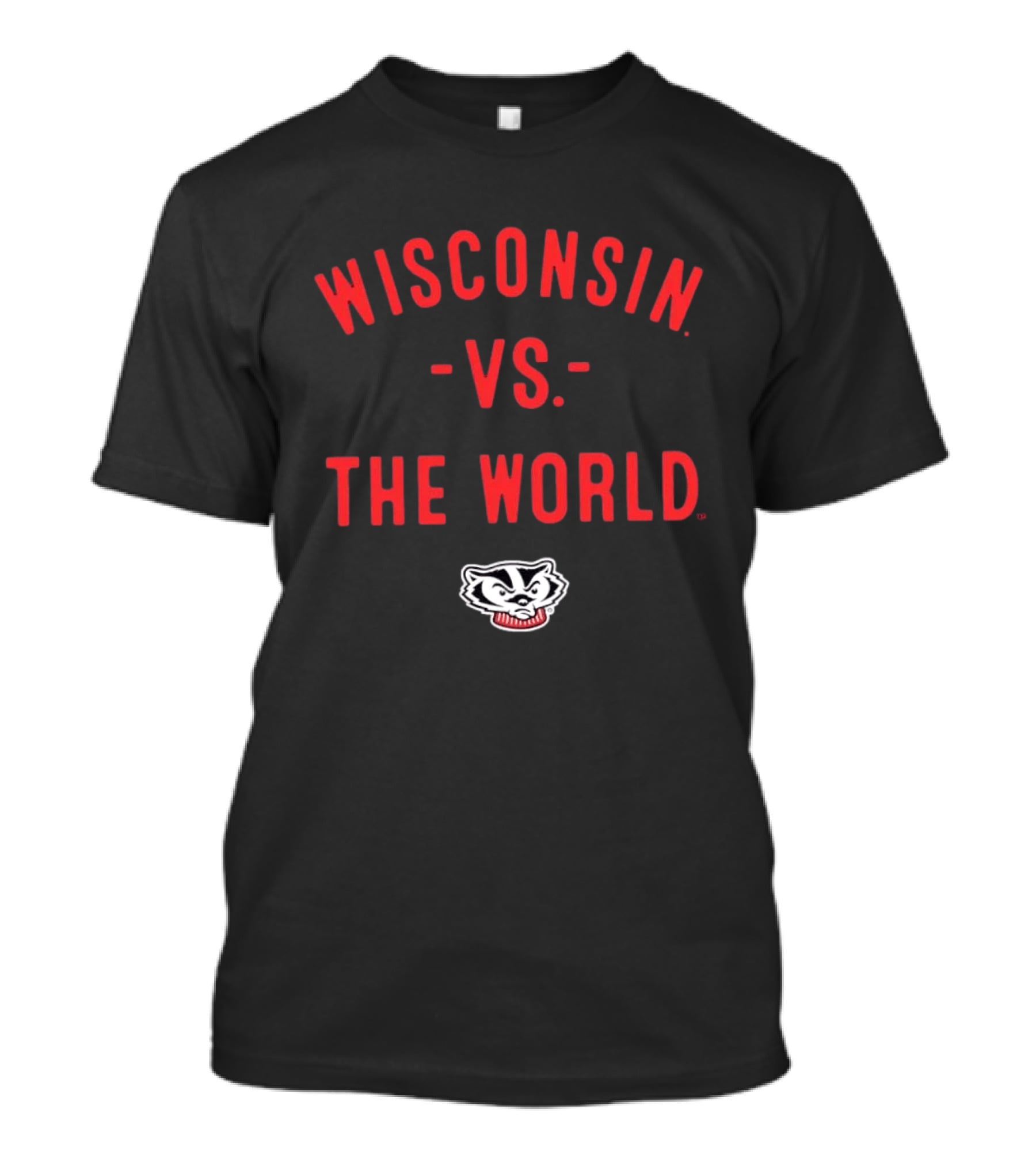 Wisconsin Badgers Bucky Mascot Vs The World T-Shirt