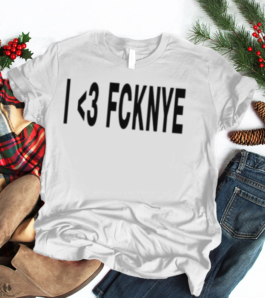 I Love Fcknye Festival White Black Lineup T-Shirt