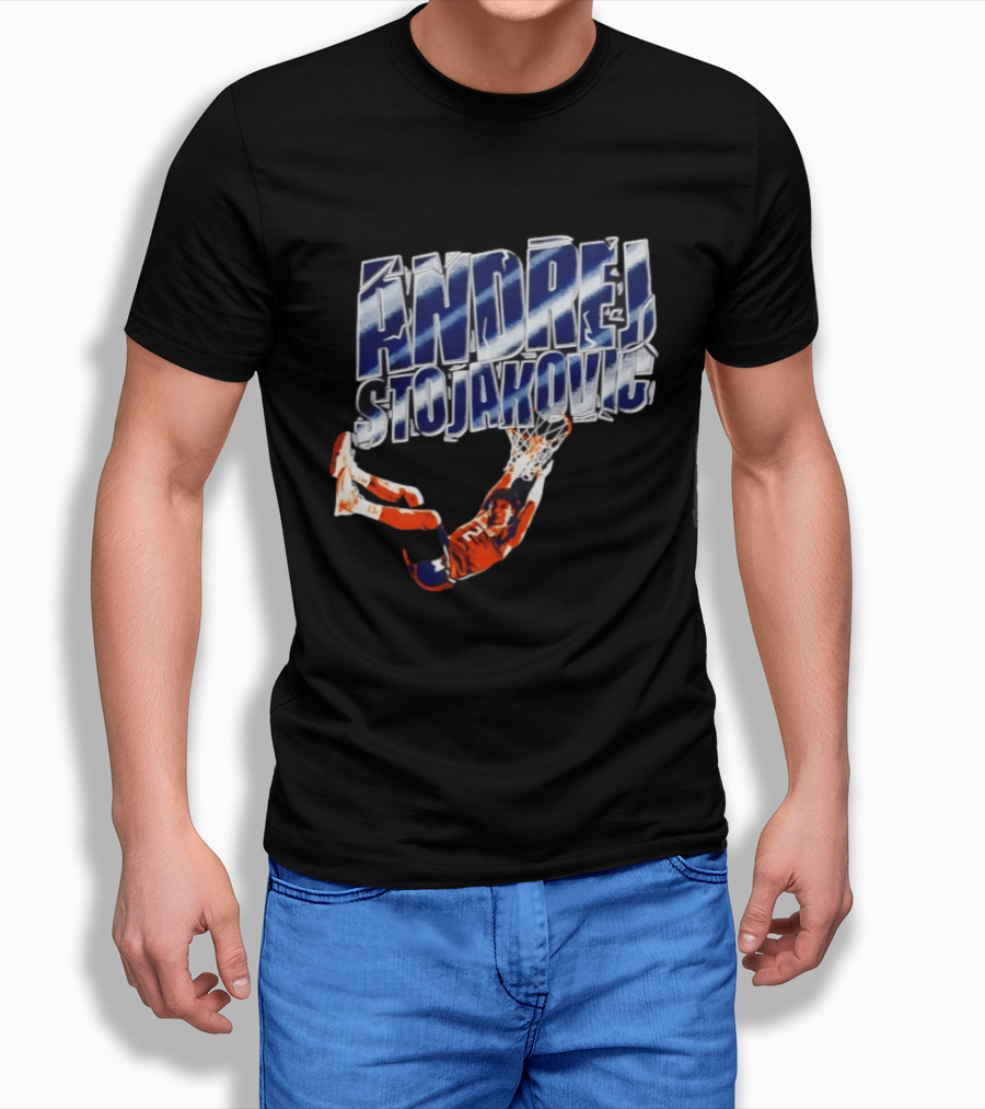 Andrej Stojakovic Dunk Illinois Fighting Illini Men's Basketball T-Shirt
