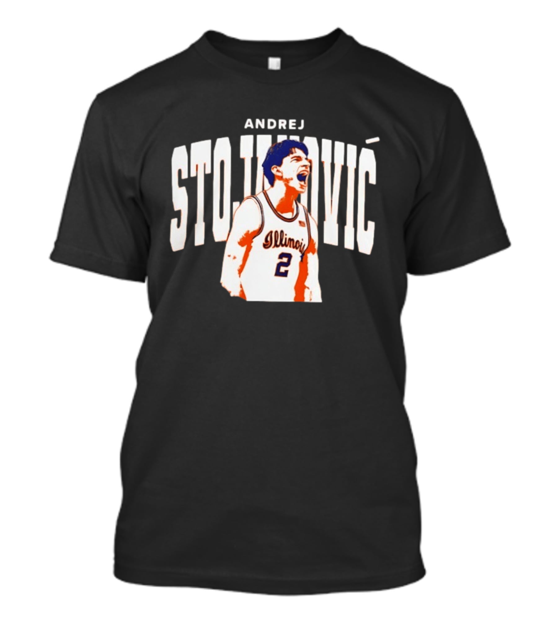 Andrej Stojakovic Illinois Fighting Illini Basketball T-Shirt