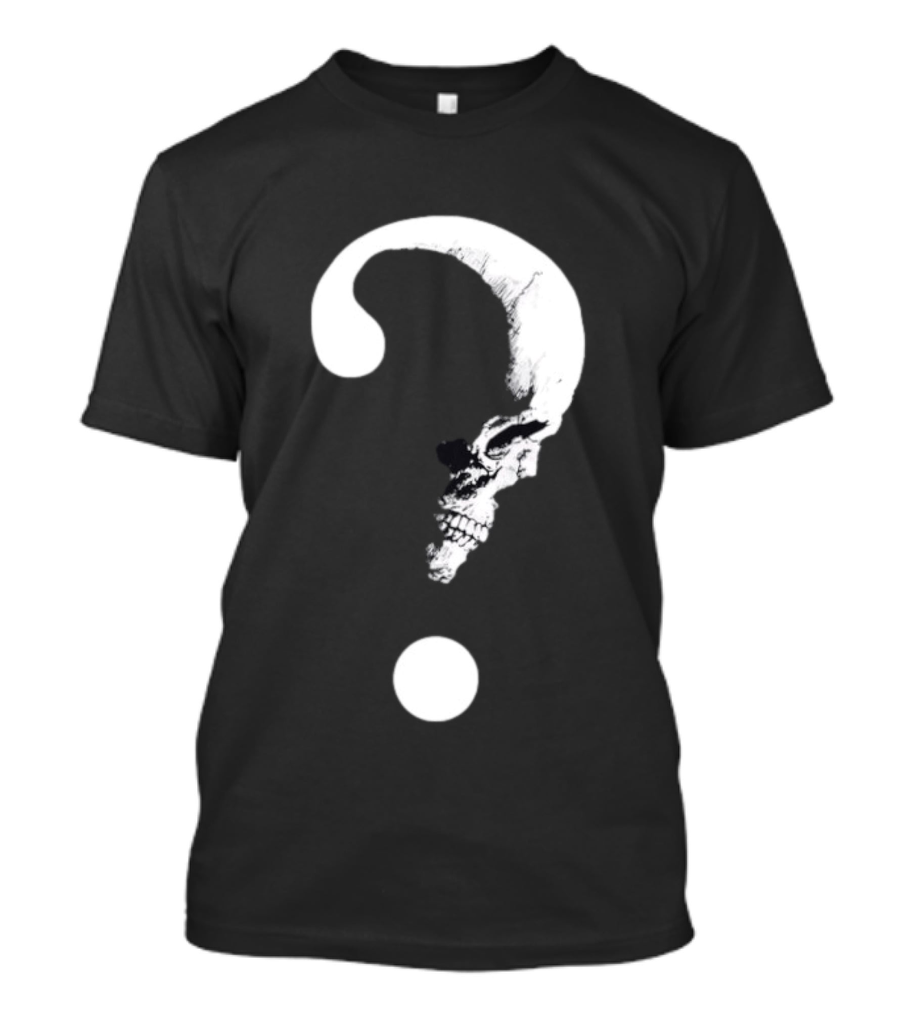 Horrible Skull Question Mark Skeleton Mystery T-Shirt