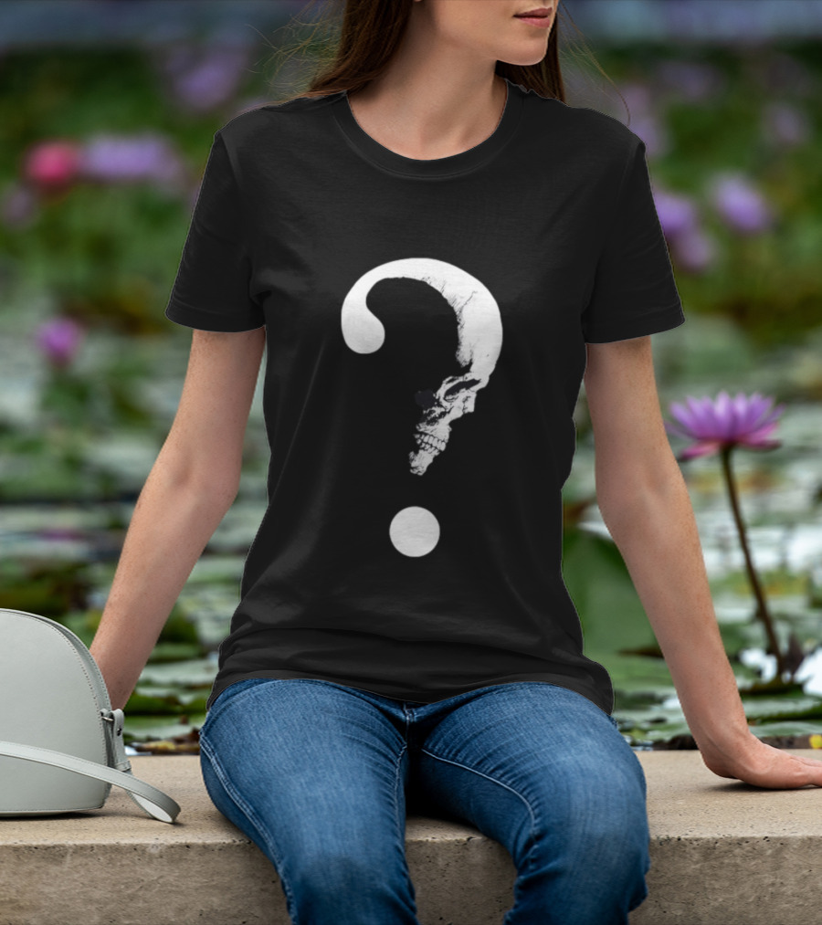 Horrible Skull Question Mark Skeleton Mystery T-Shirt