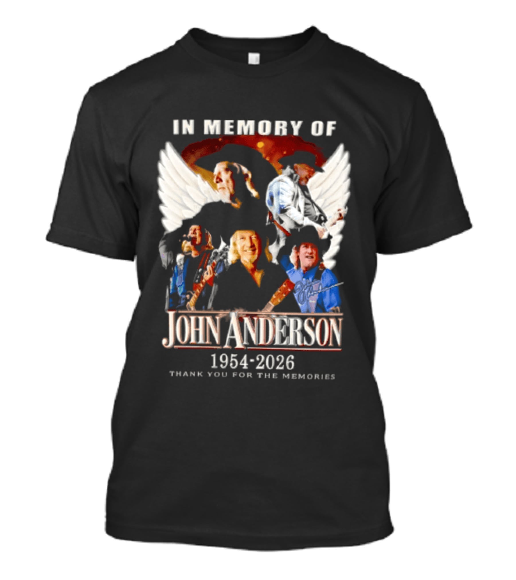 In Memory Of John Anderson 1954 2026 Thank You For The Memories T-Shirt