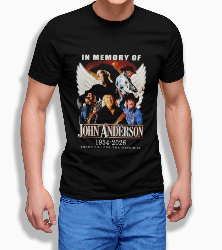 In Memory Of John Anderson 1954 2026 Thank You For The Memories T-Shirt