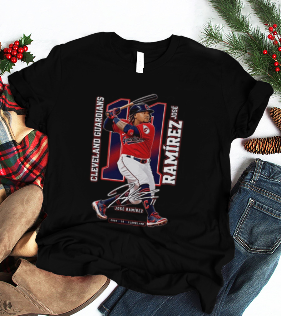 Cleveland Guardians José Ramírez 2026 Baseball 11 T-Shirt
