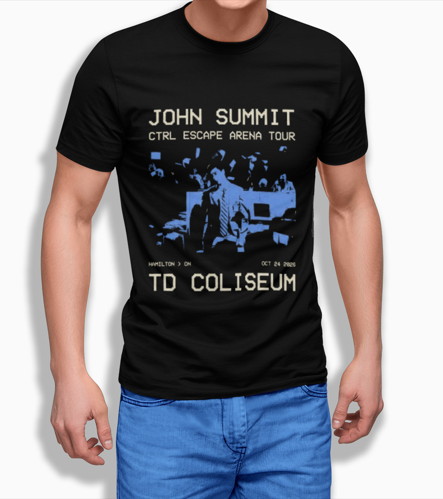 John Summit CTRL Escape Arena Tour TD Coliseum Hamilton ON October 24 2026 T-Shirt
