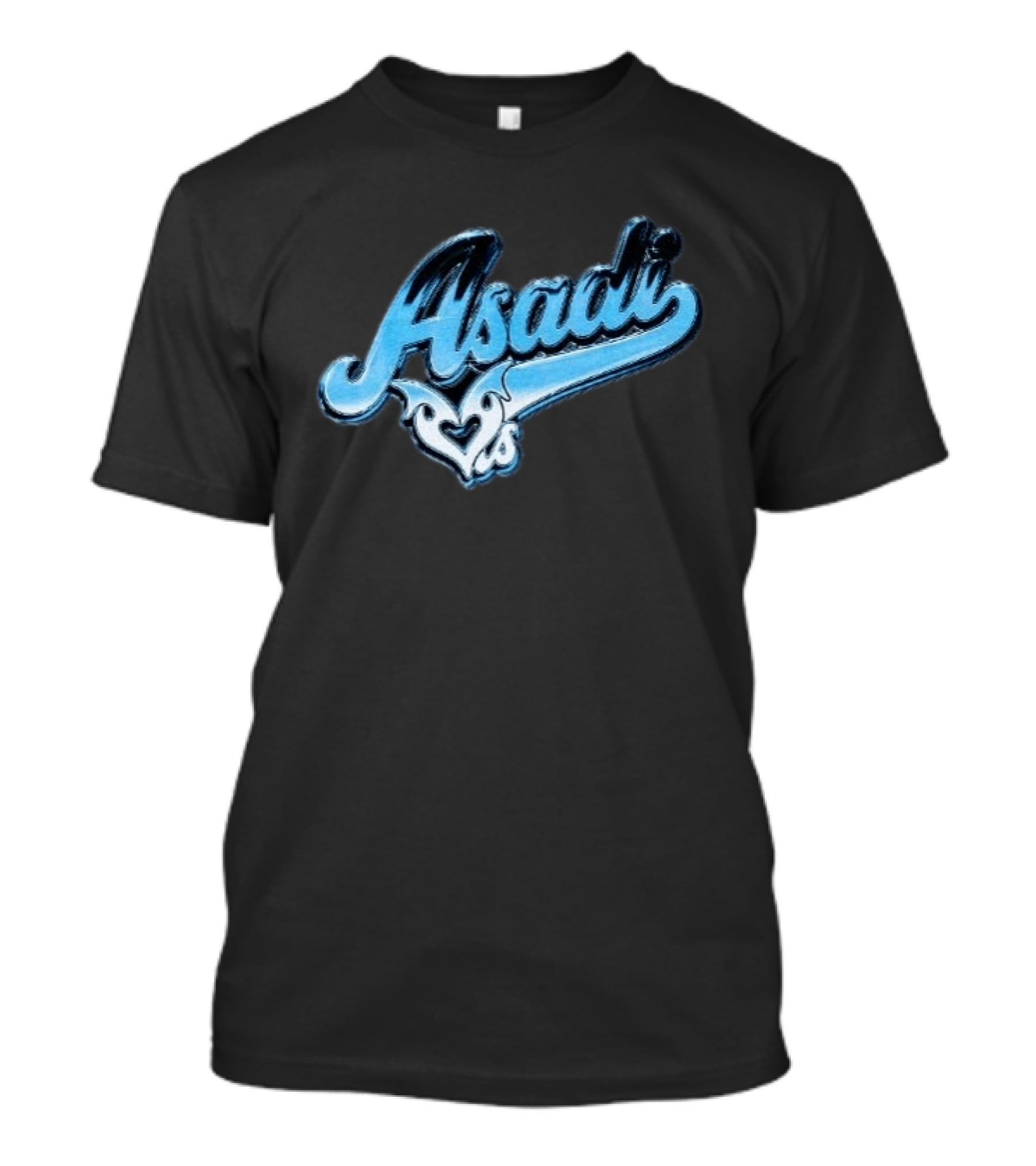 Original Khan Asadi ASADI X LOVESICK Collection Blue Black Hearts T-Shirt