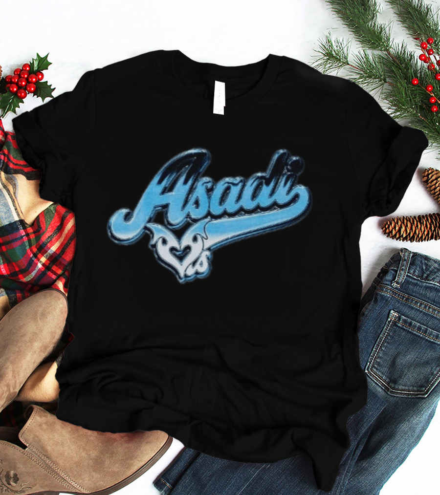Original Khan Asadi ASADI X LOVESICK Collection Blue Black Hearts T-Shirt