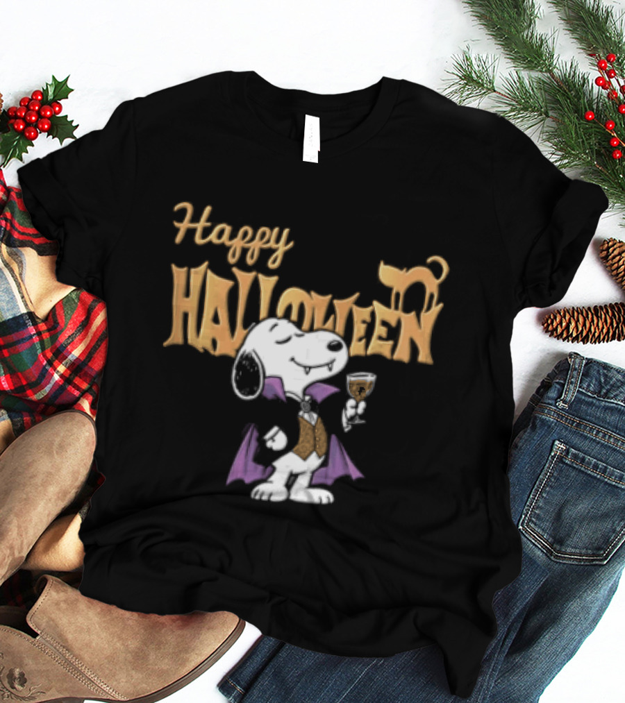 Snoopy Happy Halloween Peanuts Flying Ace Costume T-Shirt