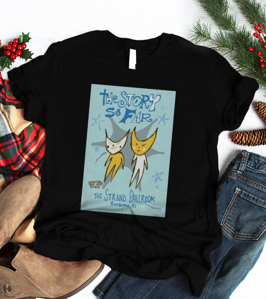The Story So Far Oct 24 2026 The Strand Ballroom Providence RI Tour Art Cartoon Cats T-Shirt
