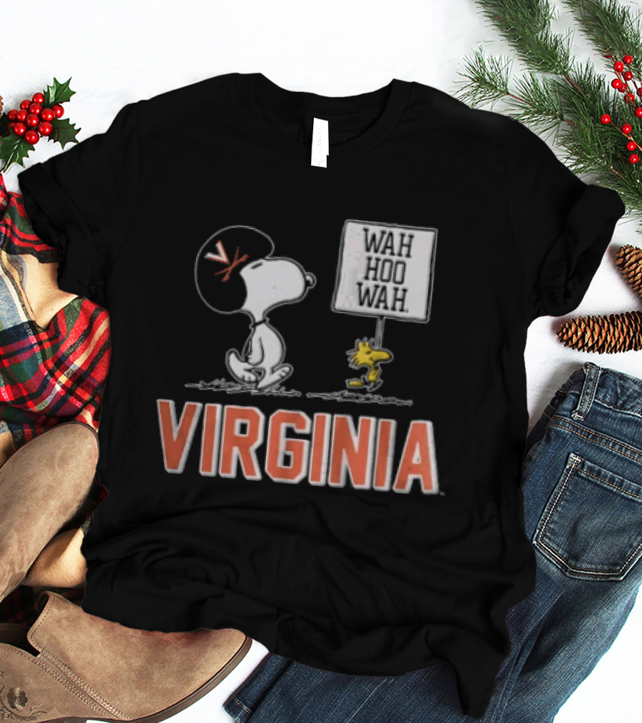 Virginia Cavaliers Wah Hoo Wah Snoopy Woodstock T-Shirt