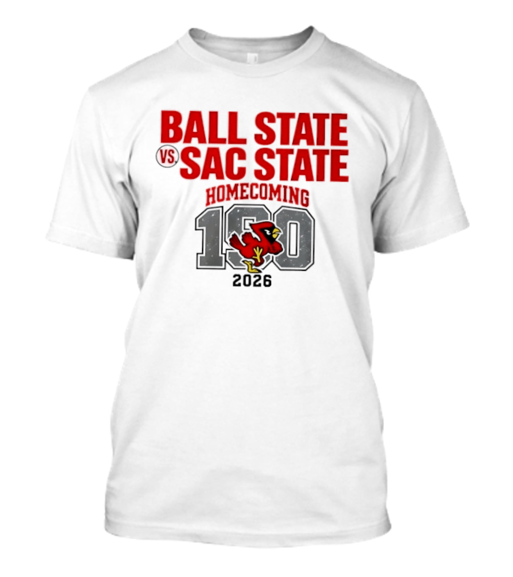 Ball State Vs Sac State Homecoming 190th Anniversary 2026 T-Shirt