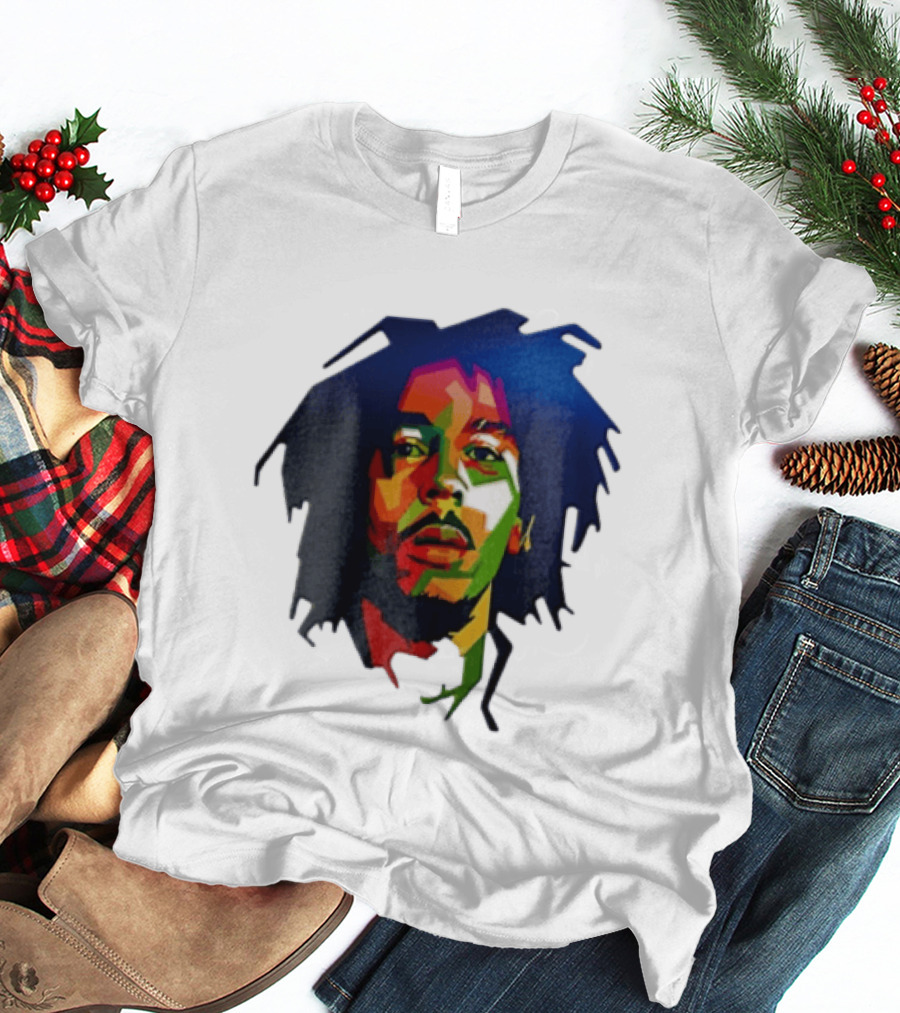 Bob Marley Vibrant Colorful Pop T-Shirt