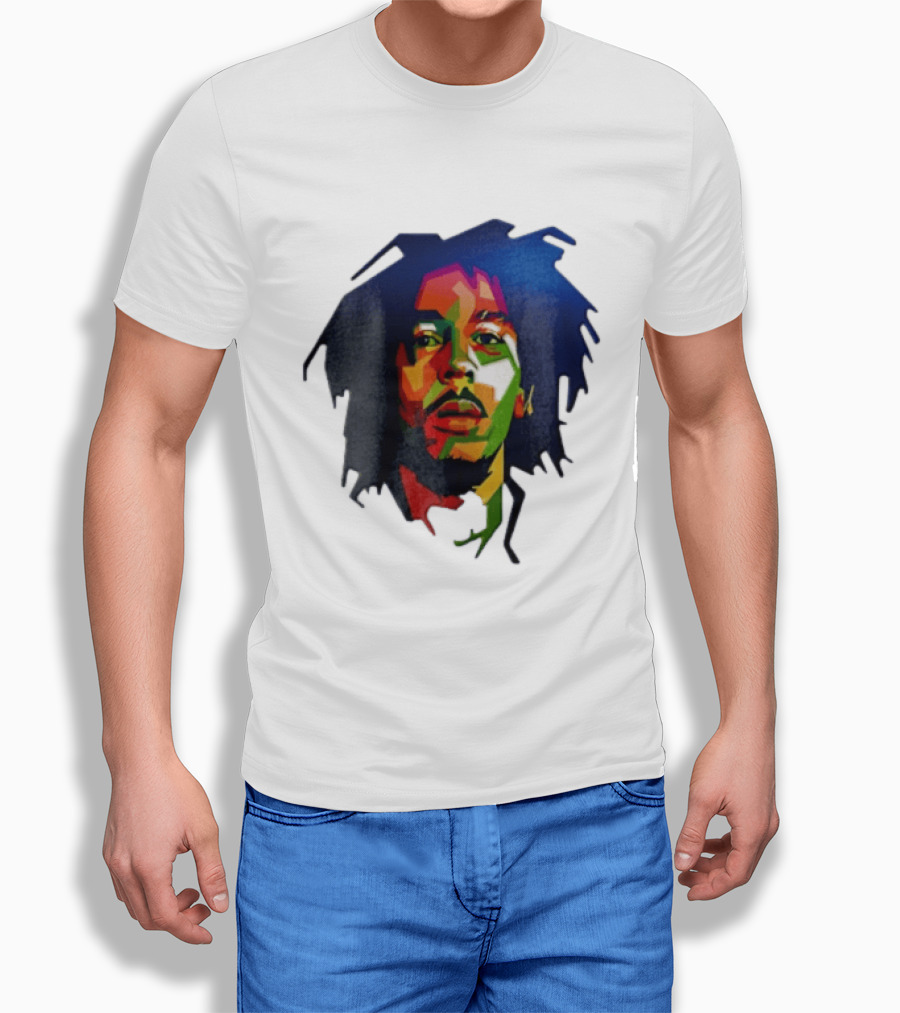 Bob Marley Vibrant Colorful Pop T-Shirt