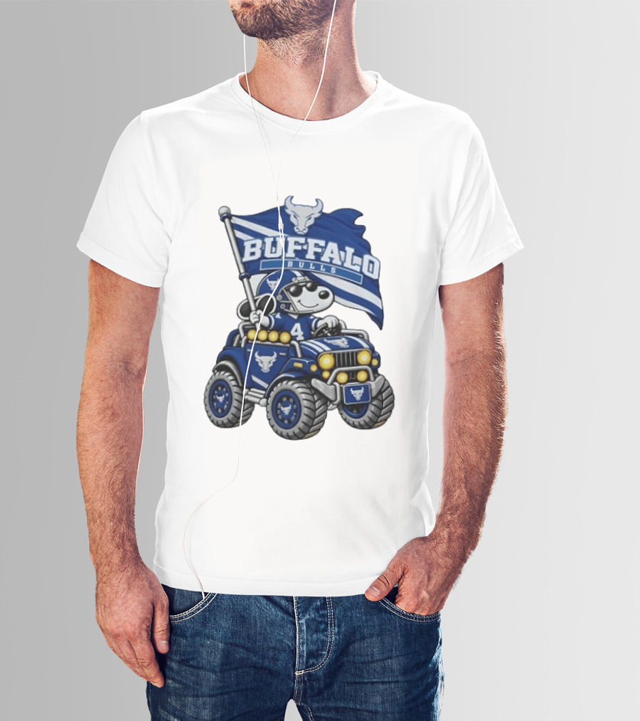 Buffalo Bulls NCAA Football Snoopy Offroad Vehicle Adventure T-Shirt