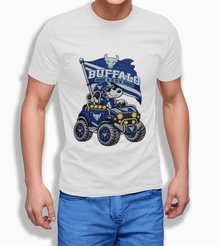 Buffalo Bulls NCAA Football Snoopy Offroad Vehicle Adventure T-Shirt