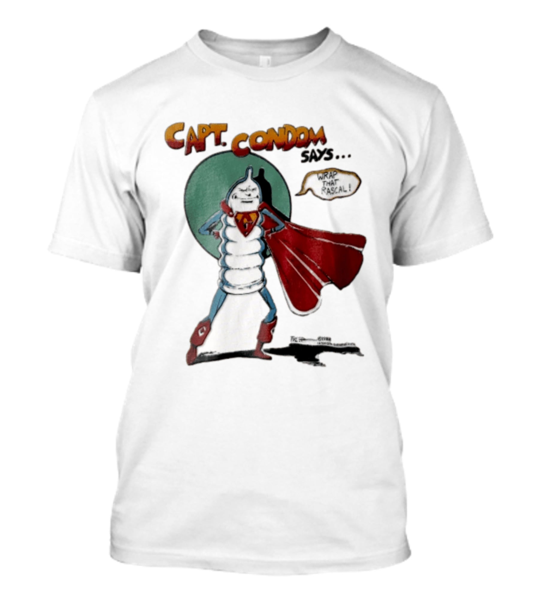 Kansas City Chiefs Capt. Condom Wrap That Rascal 1988 T-Shirt