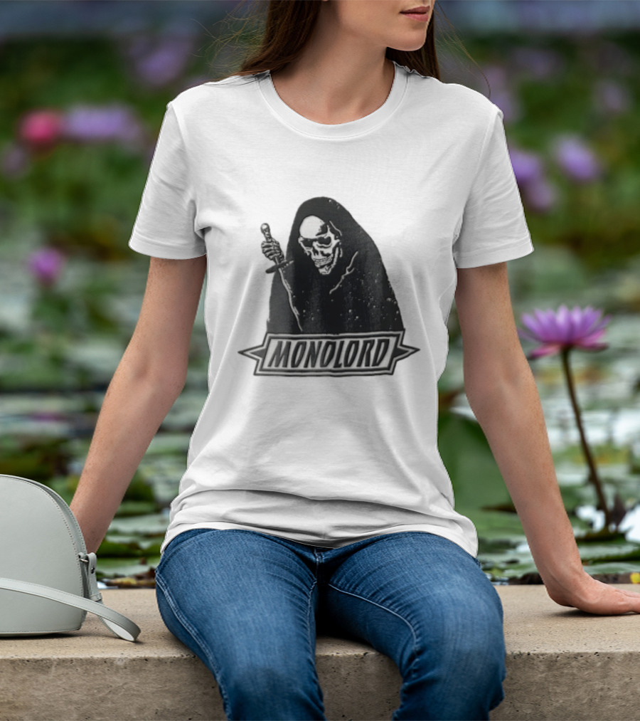 Monolord Grim Reaper Skull With Dagger T-Shirt