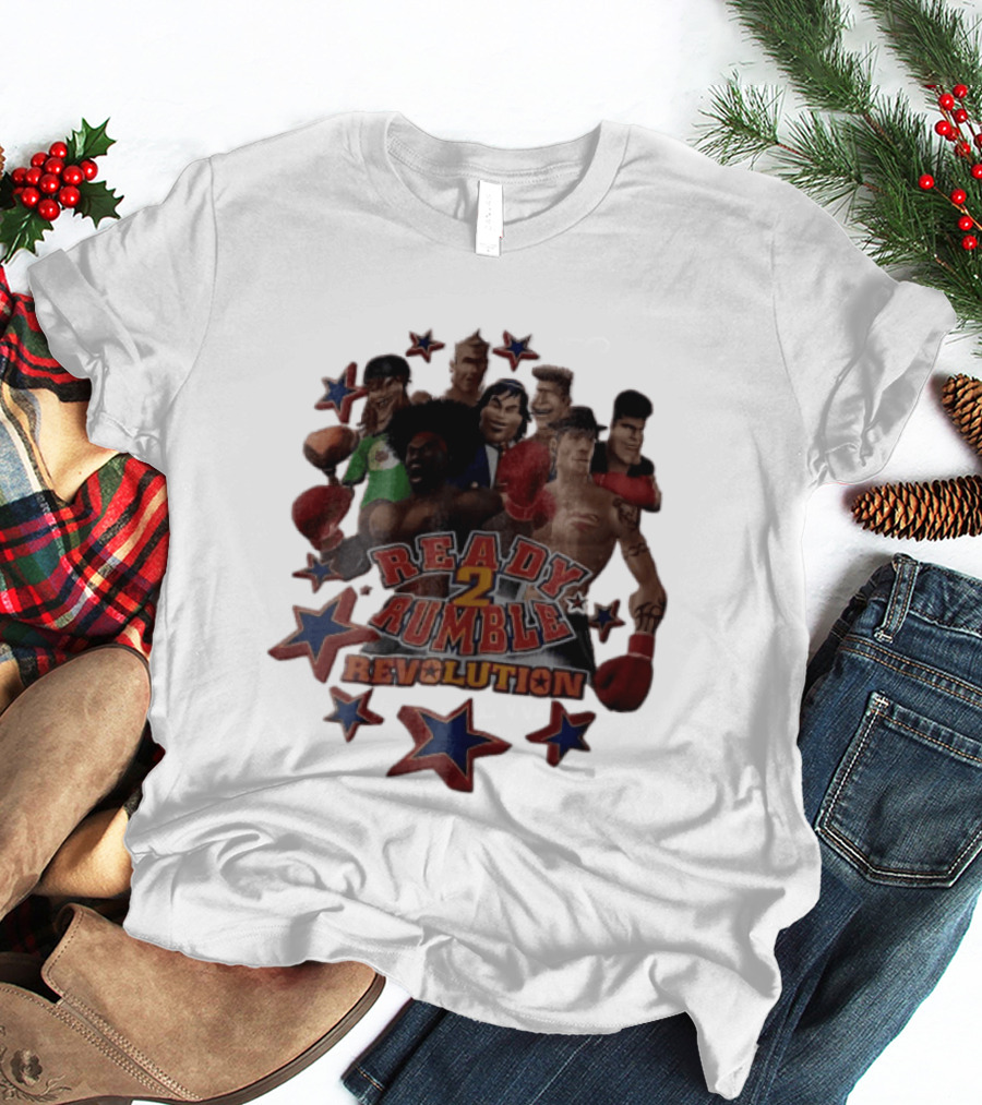 Ready 2 Rumble Revolution Boxing Characters Stars T-Shirt