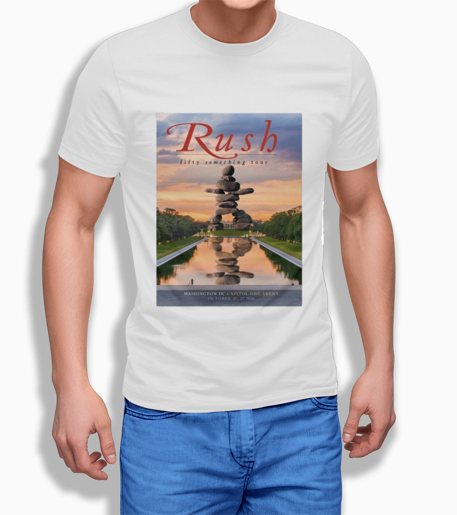 Rush Fifty Something Tour Washington DC Capitol One Arena October 25 27 2026 T-Shirt