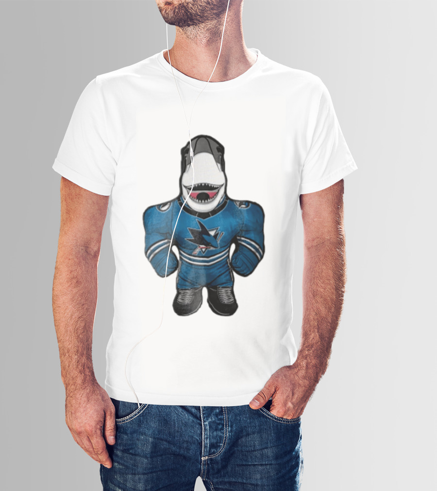 San Jose Sharks Mascot Jersey Plush Toy T-Shirt