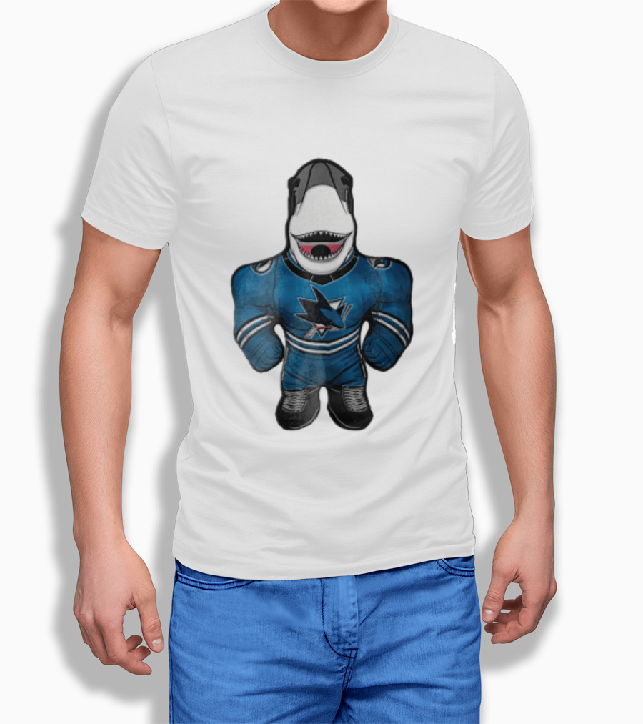 San Jose Sharks Mascot Jersey Plush Toy T-Shirt