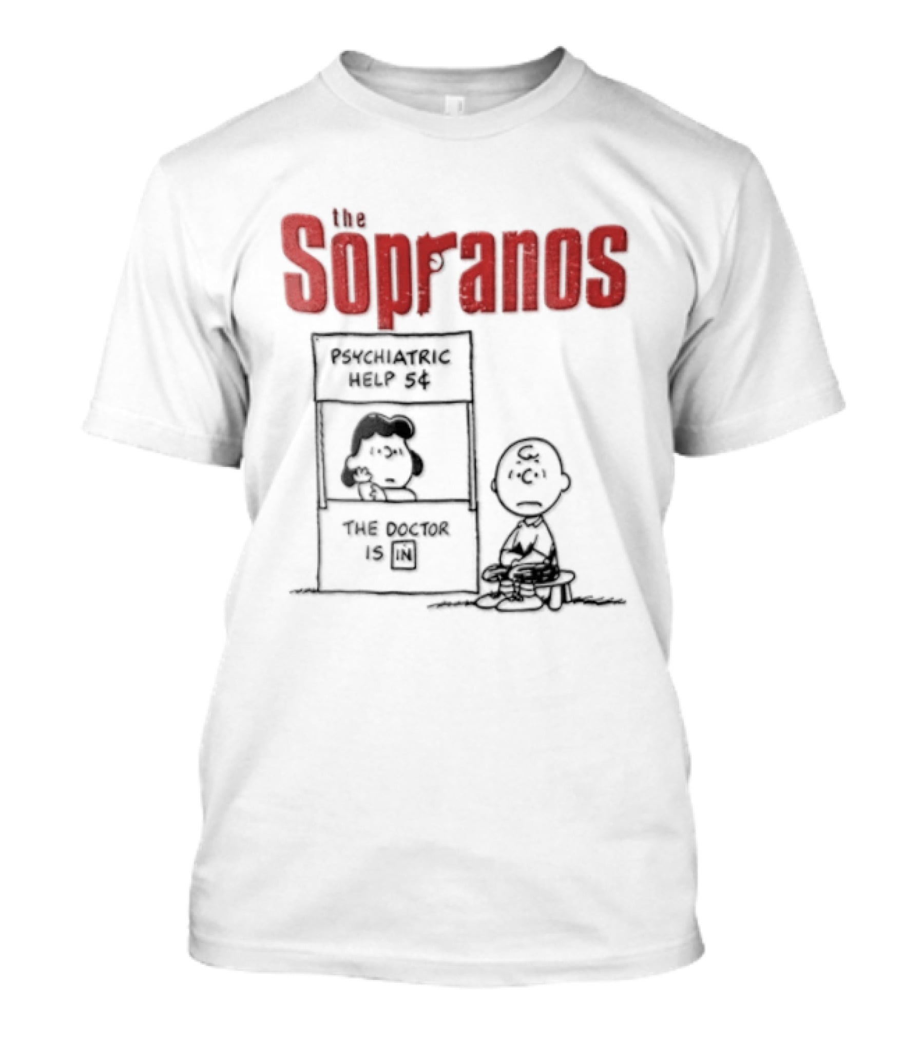 The Sopranos Peanuts Crossover Psychiatric Help The Doctor Is T-Shirt