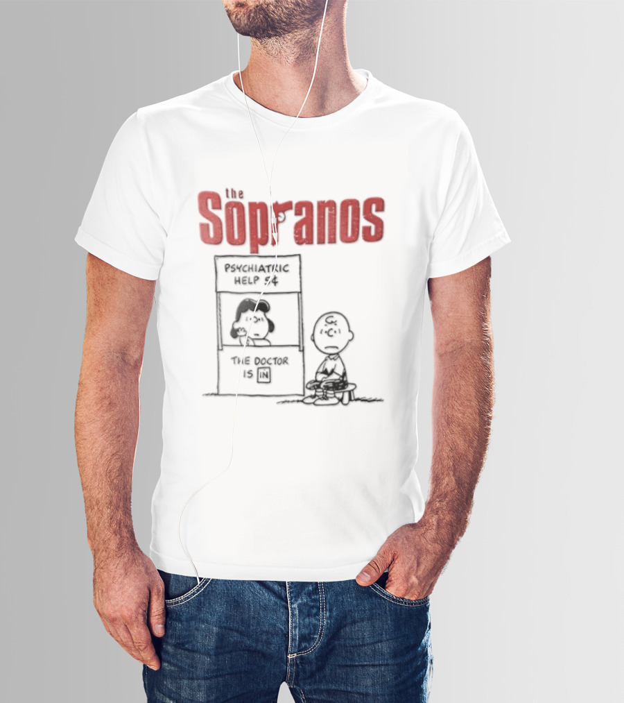 The Sopranos Peanuts Crossover Psychiatric Help The Doctor Is T-Shirt